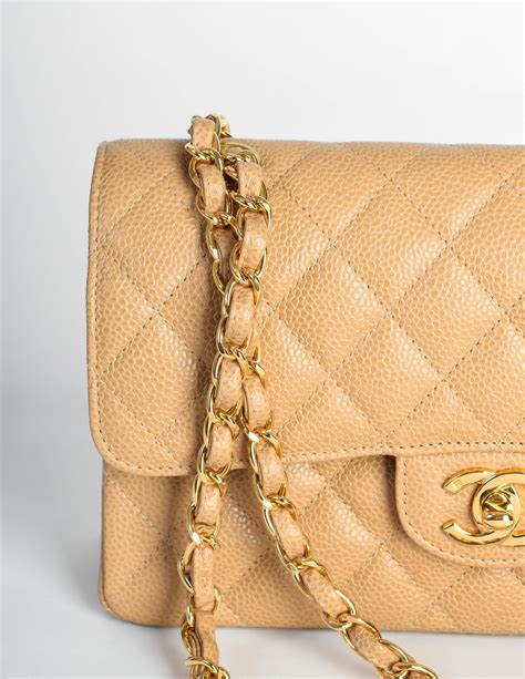 chanel vintage beige flap|Chanel classic flap shoulder bag.